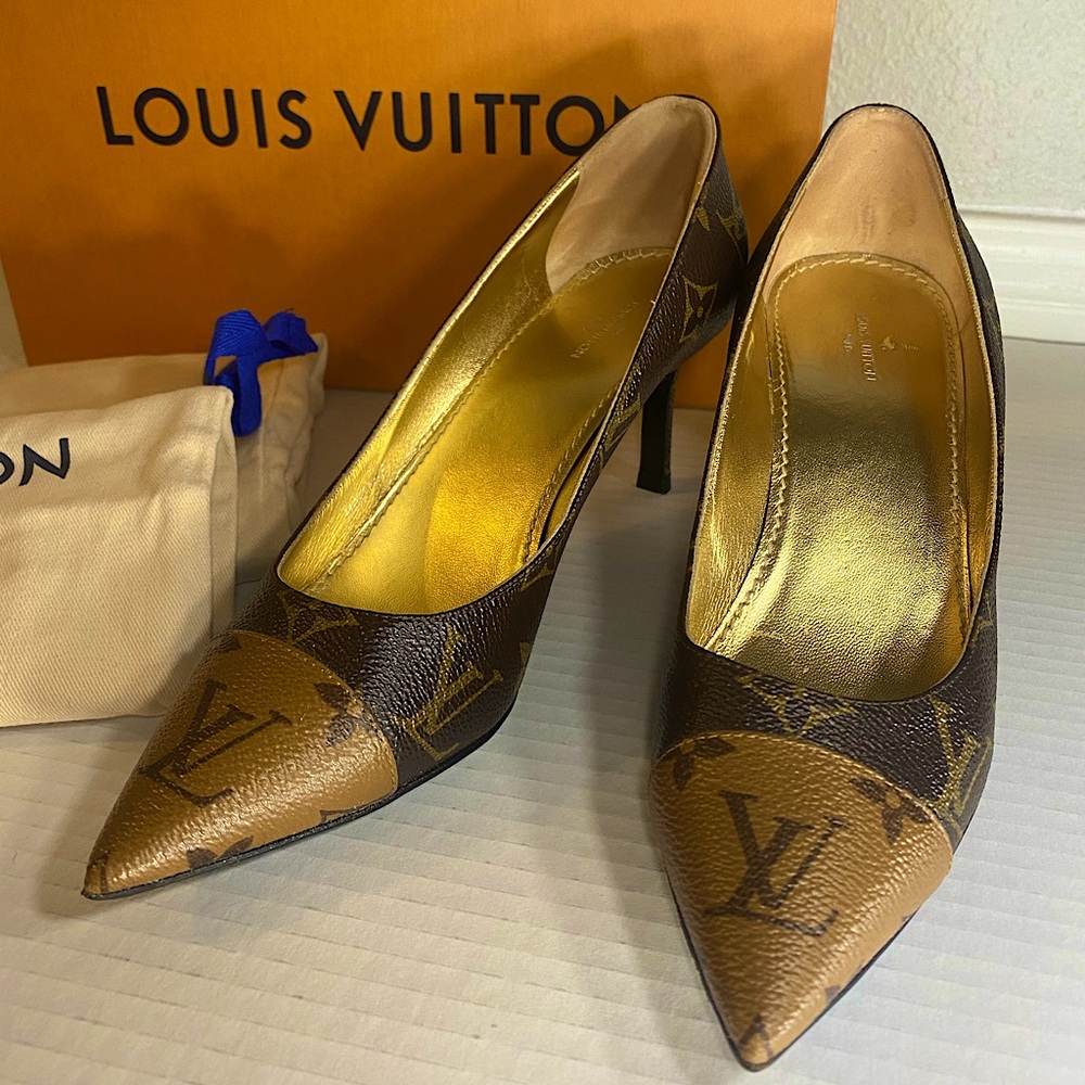 Louis Vuitton Reverse monogram Cherie pump size 37